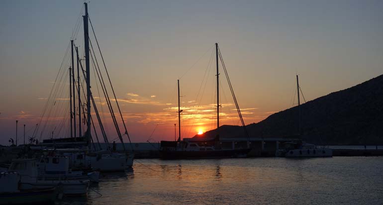Sunset at Kamares Sifnos
